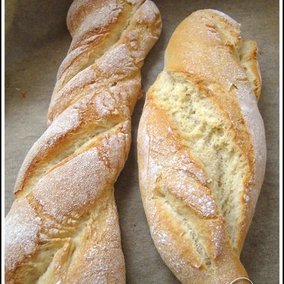 Ma baguette à l'ancienne et mini baguette parisienne sans MAP