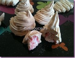 Meringue surprise fraise Tagada