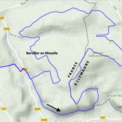Berviller et le chemin de la frontière franco allemande