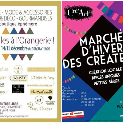 Marchés de Noël, marchés de créateurs, boutiques éphémères : les dates à noter !