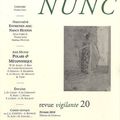 Nunc, numéro 20 – Dossier polars & métaphysique 