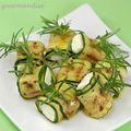 Bouchées de feta aux courgettes