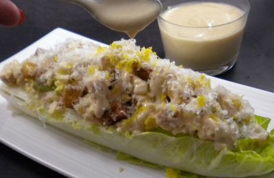 Salade César revisitée par Cyril Lignac