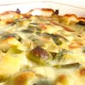 Gratin de poireaux à la béchamel
