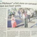 article paru dans La Provence à l'occasion du 1er Carnaval de l'association