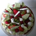 Gâteau aux fraises, framboises et pistaches façon FantastiK