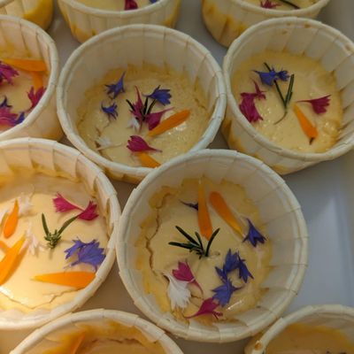 Crème  au miel et romarin