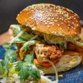 Burger au poulet frit