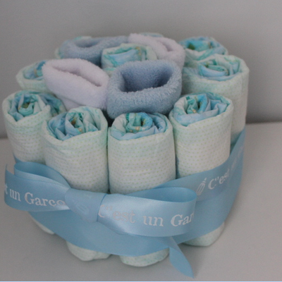 Mini Nappy Cake "C'est un garçon"