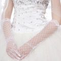 - 50 % gants de mariée dentelle blanc neuf long (réf gant-d-11)