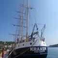 Kraken un trois mats en visite à Port-Vendres du 28 aout 2019 au 10 septembre 2019 et journée d'action de dépollutiondu 30 aout 