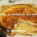 Quiche au saumon et aux endives