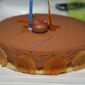 Entremet au caramel au beurre salé