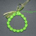 bracelet petits pois, vert