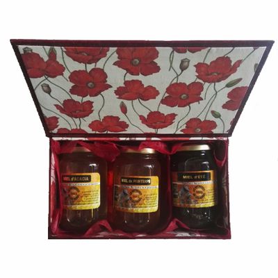 idée cadeau, coffret miel