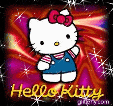 HELLO KITTY PSYCHEDELIQUE (PAILLETTES)