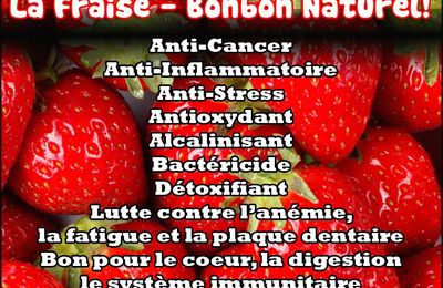 La fraise est délicieuse et en plus elle a des propriétés étonnantes! Anti-Cancer, Antioxydante, la fraise est une merveille!