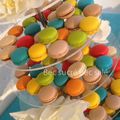 Pyramide de Macarons multicolores