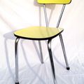 Chaise formica jaune CITRON