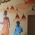Fresque murale africaine