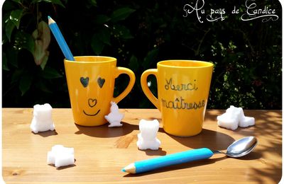 Tasses et cuillères personnalisées version école et version judo