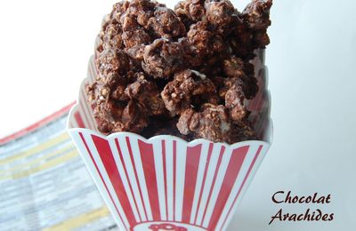 Maïs soufflé au chocolat et au beurre d'arachide, sans gluten