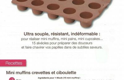 Fiche produit: Moule à mini muffin en silicone 