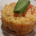 Risotto aux tomates et au basilic.