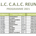 A.L.C. C.A.L.C. REUNIS PROGRAMME 2021