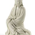 A fine Dehua figure of Guanyin, Qing dynasty, 18th century