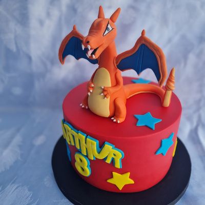 Gâteau Pokemon Dracaufeu 