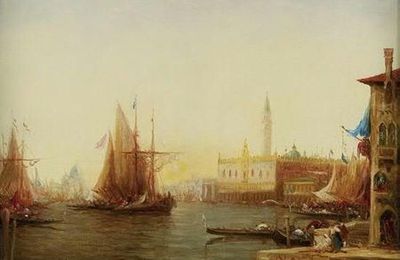 Deux vues de Venise par Alfred August Bachmann (1863-1956) & Remy Cogghe (1854-1935) 