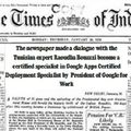 The Times of India made a dialogue with the Tunisian expert Raoudha Bouazzi become a certified specialist in Google Apps
