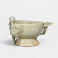 A rare Yue bird-form cup, Five Dynasties (907-960)