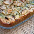 Clafoutis aux pommes kiwis