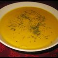 Velouté de carottes au miel-gingembre