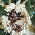 Amer-doux : Feuilles de Céleri & Tofu à la Sauce Chocolat Noir