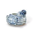A blue-and-white ‘mandarin ducks’ waterpot, Yuan dynasty (1271-1368)