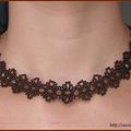 Collier Sandra Halpenny Chocolat