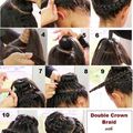 Comment faire une double couronne de tresse 