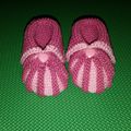 chausson bebe au tricot