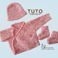 TUTO tricot bébé, tutoriel, Patron layette bb à tricoter pdf