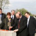 Parc industriel Artois Flandres: Pose de 1ère pierre d'un Bâtiment écolo 