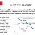Commémoration 23 juin 1944 de Saint-Sixte à Dunes