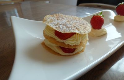 Millefeuille de bricks à la fraise !