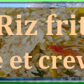 Riz frit au crabe, gambas et petits pois