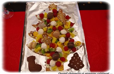 TARTE SAPIN D'EPICES AUX FRUITS EXOTIQUES