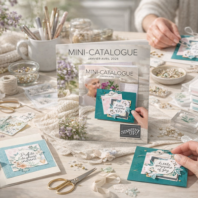 De jolies créations vous attendent dans le nouveau mini-catalogue Stampin’ Up!