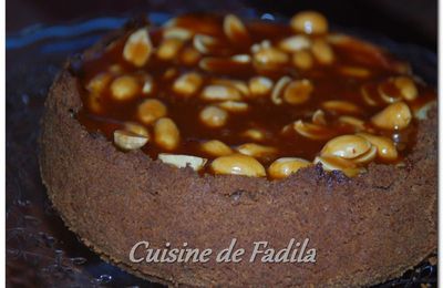 Cheesecake au caramel beurre salé et arachides