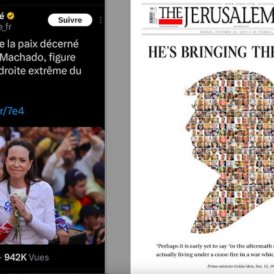 Les otages sont libérés et le Nobel pour le Venezuela